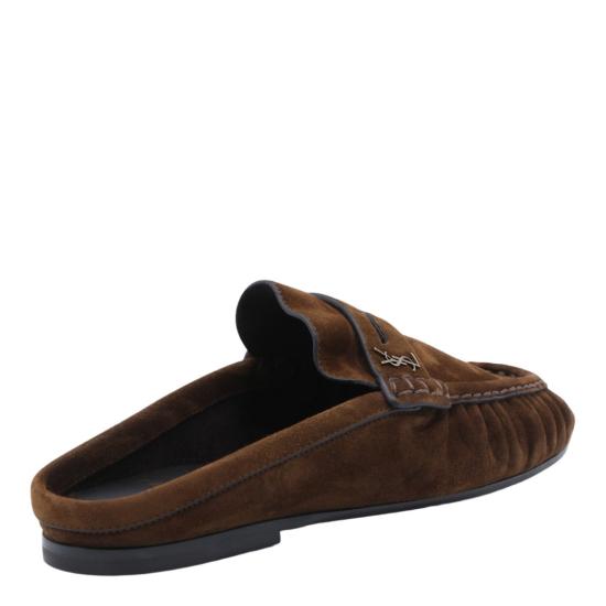 26SS 생로랑 플랫 슈즈 85239227DTT2319 Brown - SAINT LAURENT