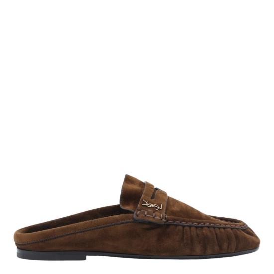 26SS 생로랑 플랫 슈즈 85239227DTT2319 Brown