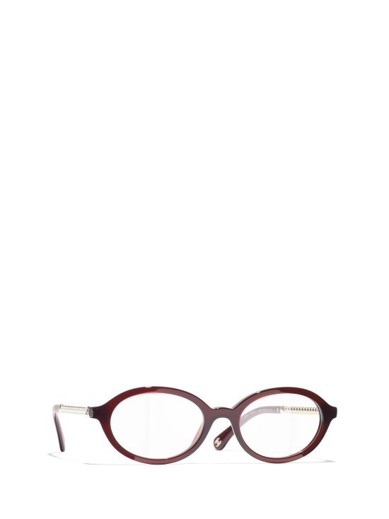 26FW 샤넬 안경 CH3499H 1673 TRASPARENT BORDEAUX - CHANEL
