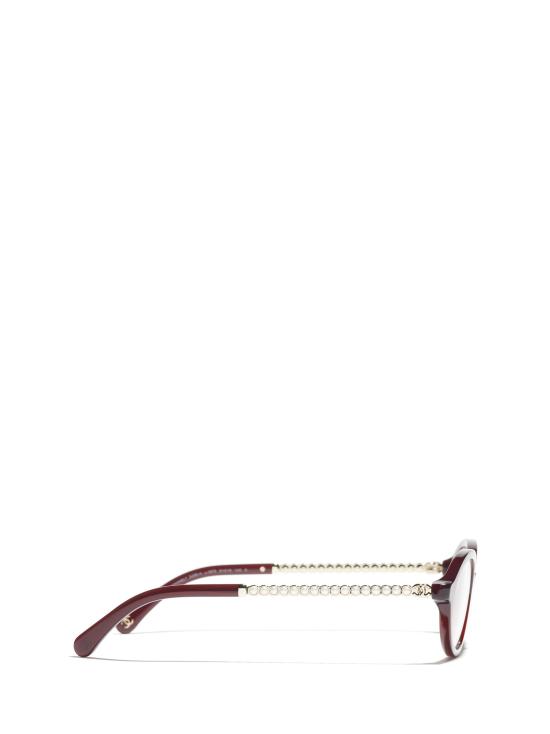 26FW 샤넬 안경 CH3499H 1673 TRASPARENT BORDEAUX - CHANEL
