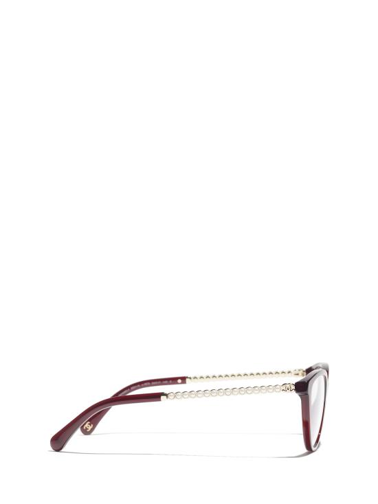26FW 샤넬 안경 CH3501H 1673 TRANSPARENT BORDEAUX - CHANEL