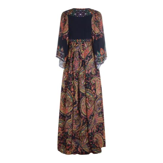26SS 에트로 롱 원피스 WRHA018099SP4J0X0883 Black - ETRO