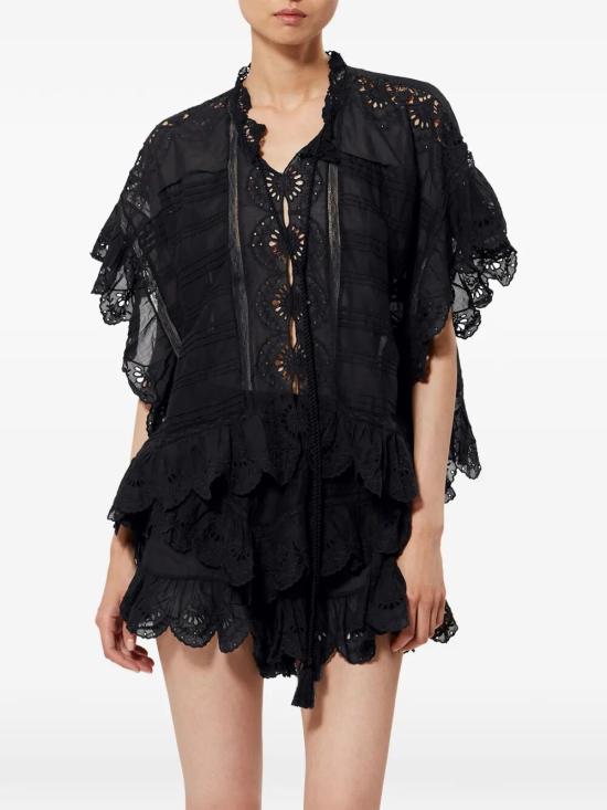 26SS 이자벨마랑에뚜왈 블라우스 HT0768FA D1J05E 01BK BLACK - ISABEL MARANT ETOILE
