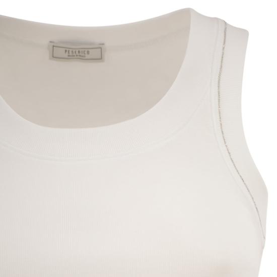 26SS 페세리코 민소매 티셔츠 A08623J0 WHITE - PESERICO