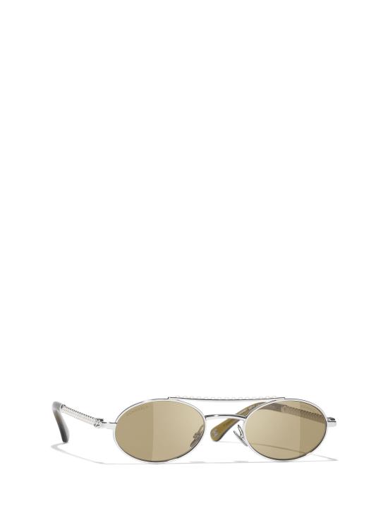 26FW 샤넬 선글라스 CH4297H C12473 TRASPARENT OLIVE - CHANEL
