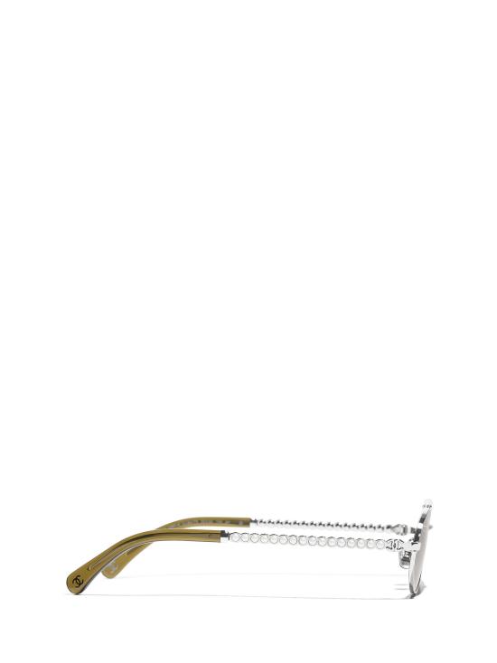 26FW 샤넬 선글라스 CH4297H C12473 TRASPARENT OLIVE - CHANEL