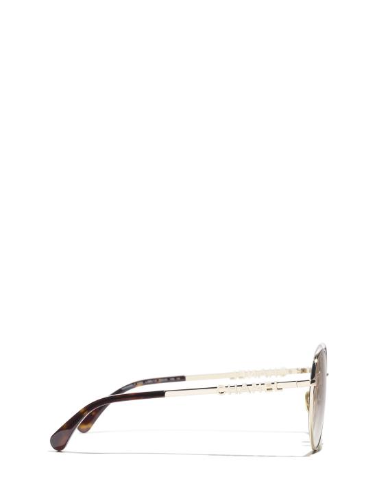 26FW 샤넬 선글라스 CH4282 C39513 PALE GOLD - CHANEL