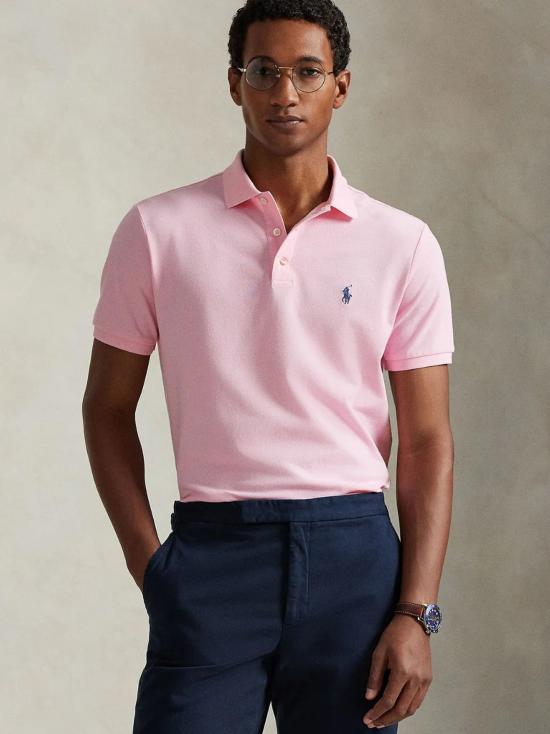 26SS 폴로 랄프로렌 커스텀 슬림핏 폴로셔츠 710941439 502 PINK - POLO RALPH LAUREN