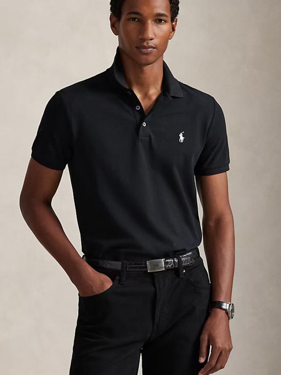 26SS 폴로 랄프로렌 커스텀 슬림핏 폴로셔츠 710941439 040 BLACK - POLO RALPH LAUREN