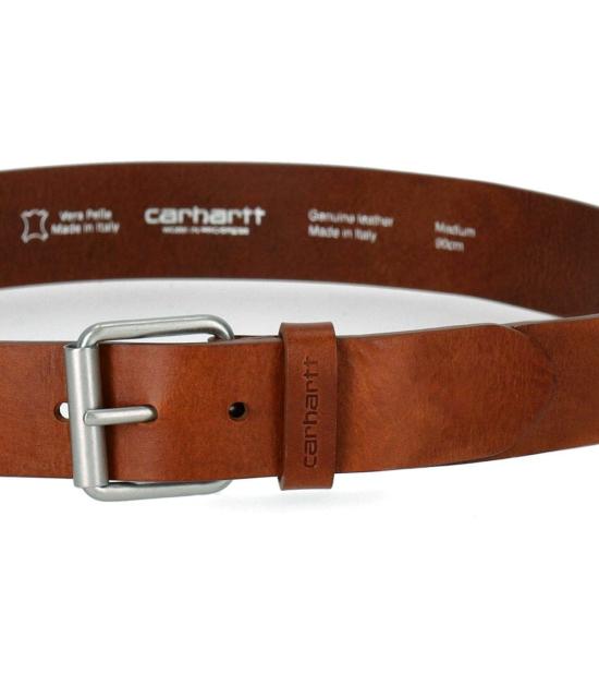 26SS 칼하트 WIP 가죽 벨트 I030992 14EXX S Brown - CARHARTT WIP