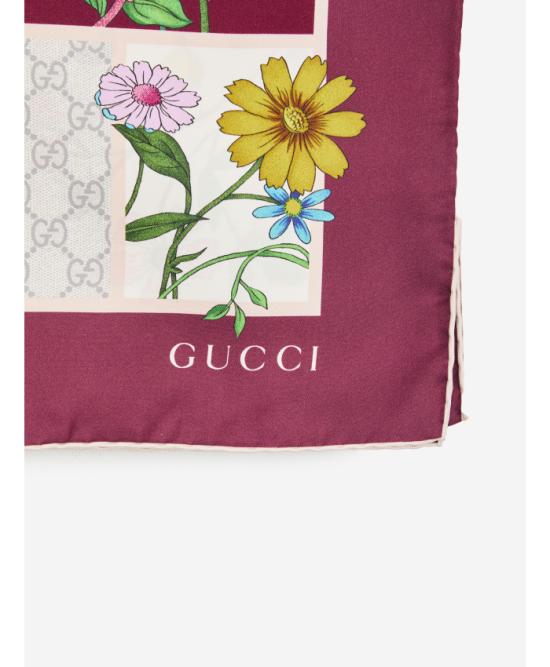 26SS 구찌 프린트 실크 트윌 까레 8501073G0015472 Pink - GUCCI