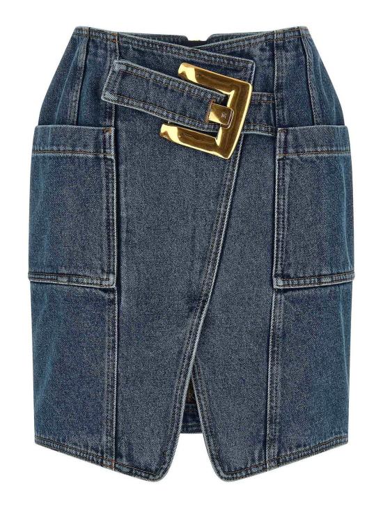 26SS 발망 미디 스커트 GF1LBB28DG086EX Blue