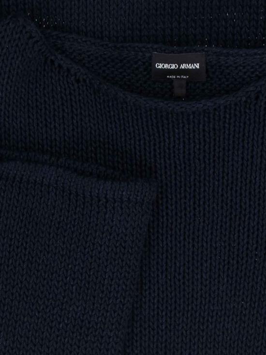 26SS 조르지오 아르마니 스웨터 GM003321AF25105UB102 Blue - GIORGIO ARMANI