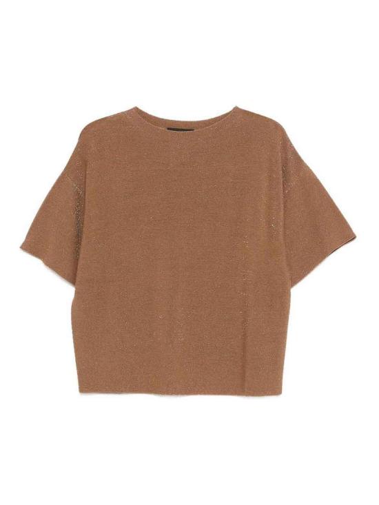 26SS 파비아나 필리피 반팔 티셔츠 MAD266F041L7661268 Brown