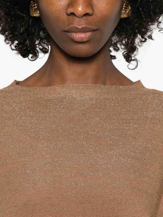 26SS 파비아나 필리피 반팔 티셔츠 MAD266F041L7661268 Brown - FABIANA FILIPPI