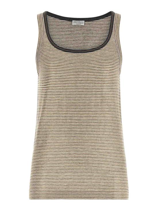 26SS 브루넬로 쿠치넬리 민소매 티셔츠 MQ977DU530C2094 Multicolour