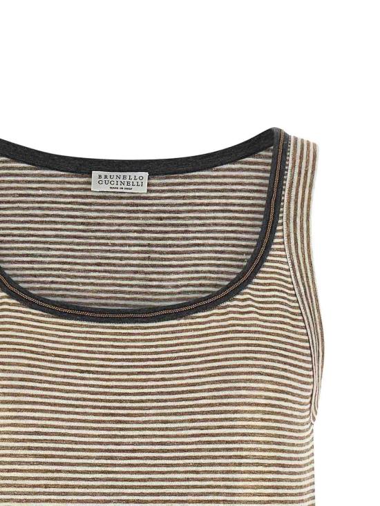26SS 브루넬로 쿠치넬리 민소매 티셔츠 MQ977DU530C2094 Multicolour - BRUNELLO CUCINELLI