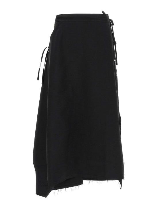 26SS 와이쓰리 미디 스커트 KF1191 Black