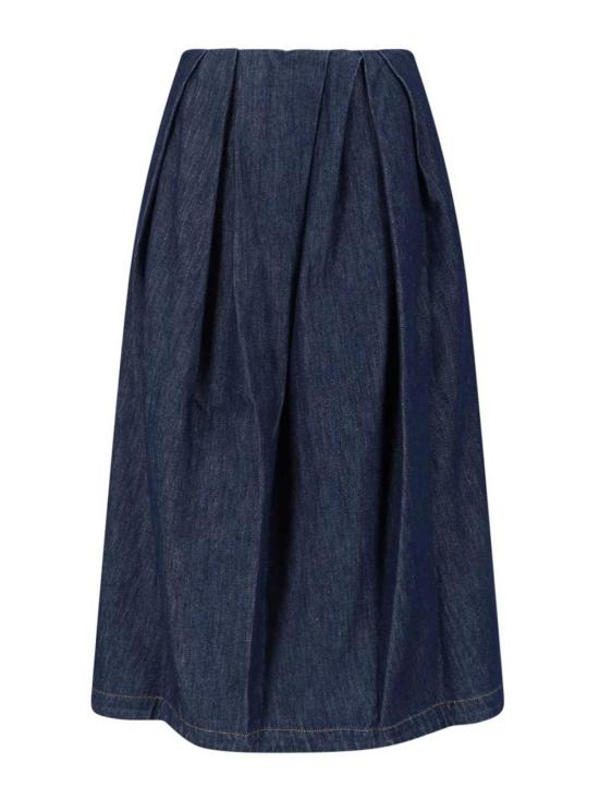26SS 드리스 반 노튼 미디 스커트 130863E17 Blue