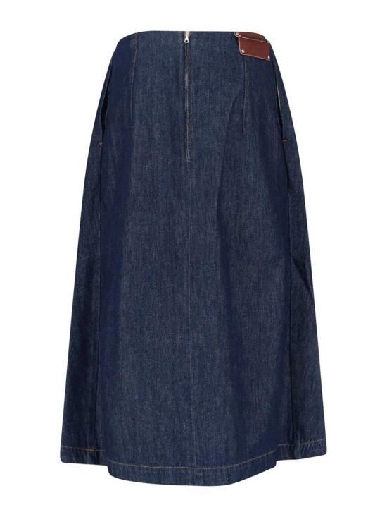 26SS 드리스 반 노튼 미디 스커트 130863E17 Blue - DRIES VAN NOTEN