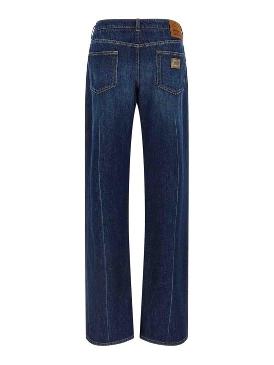 26SS 돌체앤가바나 스트레이트 팬츠 FTDDFDG8OT3S9001 Blue - DOLCE & GABBANA