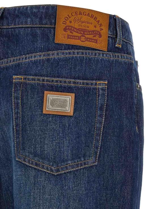 26SS 돌체앤가바나 스트레이트 팬츠 FTDDFDG8OT3S9001 Blue - DOLCE & GABBANA