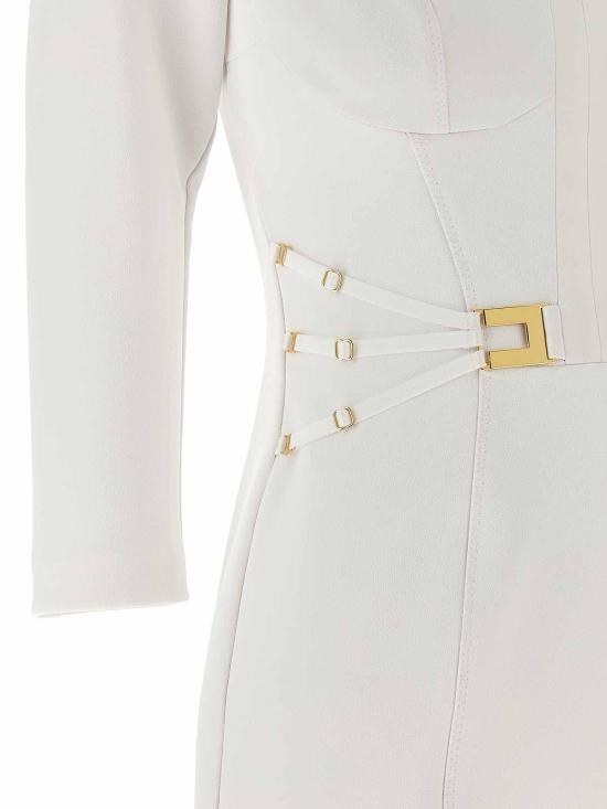 26SS 엘리자베타프랜치 미디 스커트 AB86961E2360 White - ELISABETTA FRANCHI