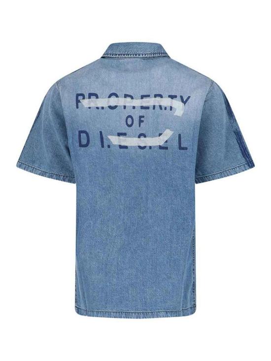26SS 디젤 데님 셔츠 A217330CECC01 Blue - DIESEL