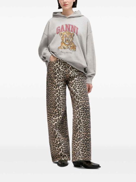 26SS 가니 타이거 후드 A1060024920 Grey - GANNI