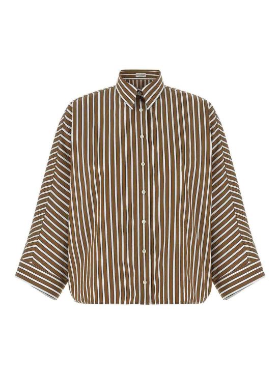 26SS 브루넬로 쿠치넬리 셔츠 MH749MX716C003 Brown