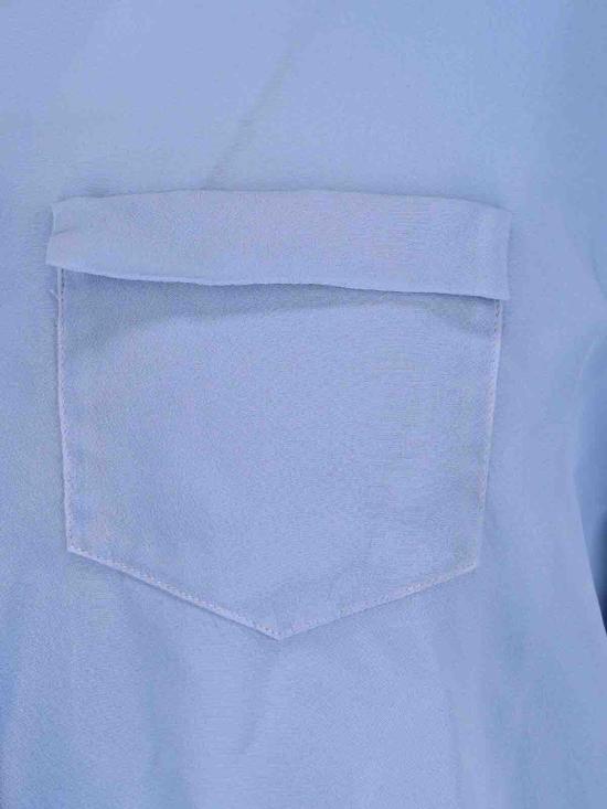 26SS 마르지엘라 롱 슬리브 실크 셔츠 S51DT0028M35704479 Blue - MAISON MARGIELA