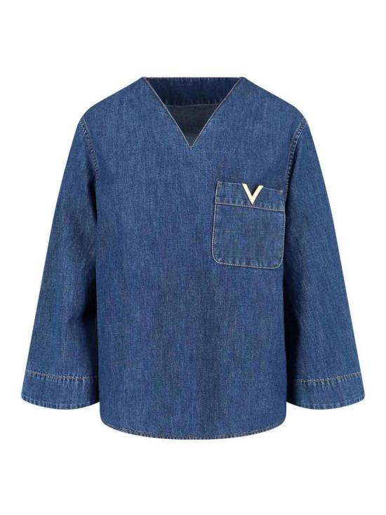 26SS 발렌티노 가라바니 민소매 티셔츠 8B3DB03L9YA558 Blue