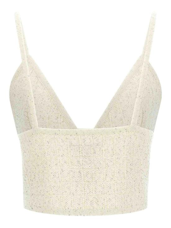 26SS 알레산드라리치 민소매 티셔츠 FABX4352K47227621 White - ALESSANDRA RICH