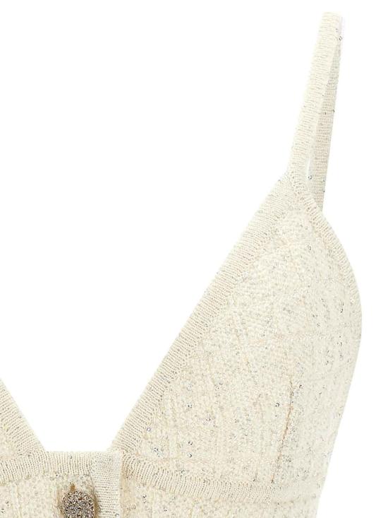 26SS 알레산드라리치 민소매 티셔츠 FABX4352K47227621 White - ALESSANDRA RICH