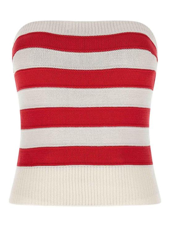 26SS 에르마노 설비노 민소매 티셔츠 D482L351IFDA4806 Red