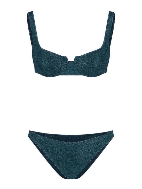 26SS 오세리 비키니 수영복 LAF257LUREXPEACOCK Blue
