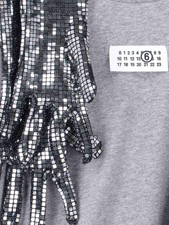 26SS MM6 메종마르지엘라 코튼 티셔츠 윗 글러브 S52GC0358M20170856M Grey - MM6 MAISON MARGIELA