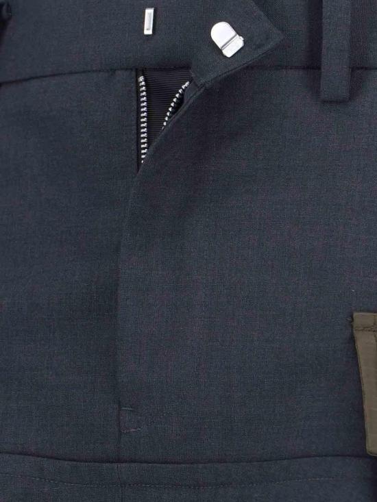 26SS 사카이 미디 스커트 2608285342 Grey - SACAI