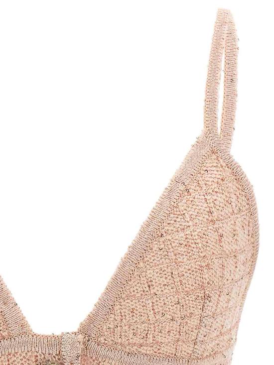 26SS 알레산드라리치 민소매 티셔츠 FABX4352K47227674 Nude Neutrals - ALESSANDRA RICH