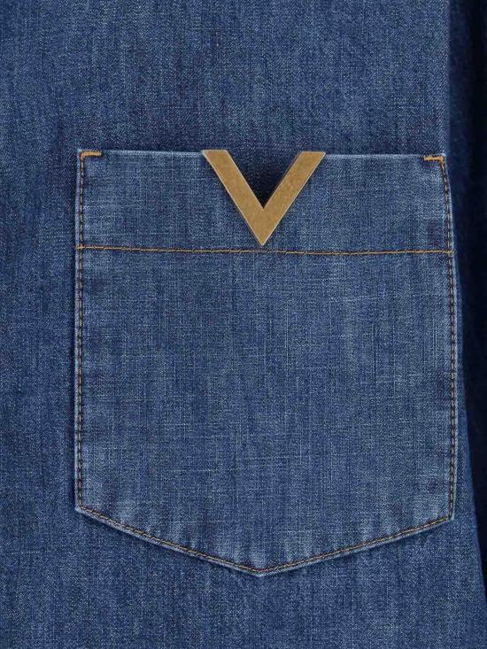 26SS 발렌티노 가라바니 셔츠 8B3DB03K9YA558 Blue - VALENTINO GARAVANI