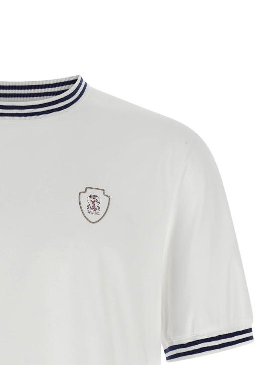 26SS 브루넬로 쿠치넬리 반팔 티셔츠 M0B131386TC6159 White - BRUNELLO CUCINELLI