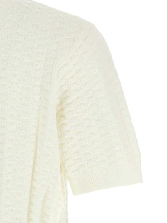 26SS 카사블랑카 폴로 티셔츠 MSP26KW121401 White - CASABLANCA