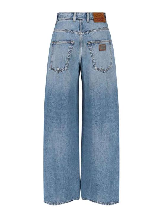 26SS 돌체앤가바나 스트레이트 팬츠 FTDHHDG8OR6S9001 Blue - DOLCE & GABBANA