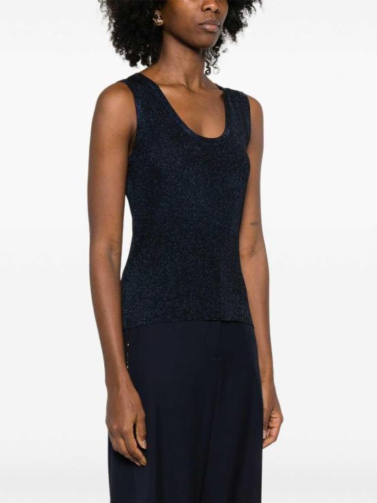 26SS 파비아나 필리피 민소매 티셔츠 MAD266F066D9625146 Blue - FABIANA FILIPPI