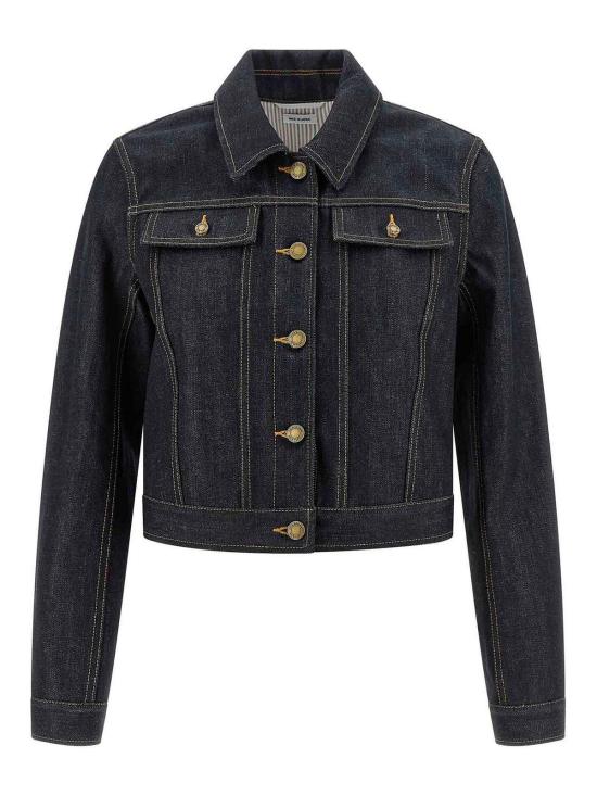 26SS 톰브라운 셀비지 데님 슈렁큰 재킷 FBC948UF1101415 Blue