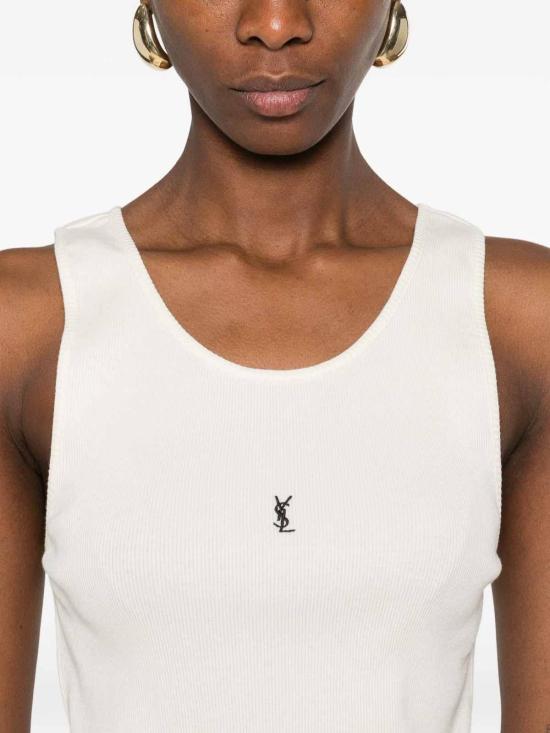 26SS 생로랑 민소매 티셔츠 823603Y37EC9469 White - SAINT LAURENT