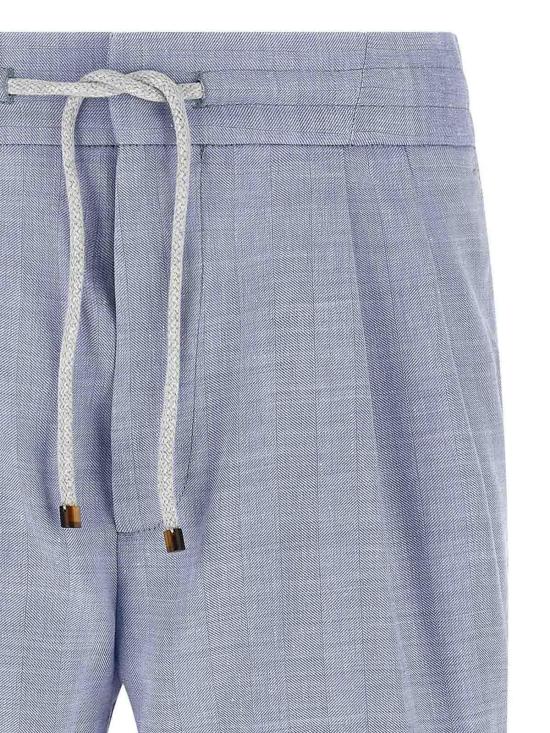 26SS 브루넬로 쿠치넬리 숏팬츠 MZ408U0020C024 Light Blue - BRUNELLO CUCINELLI