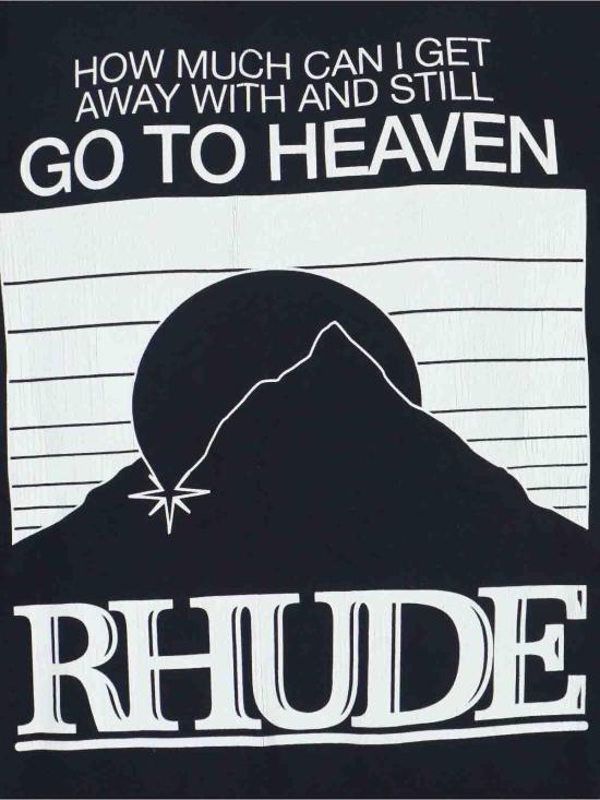 26SS 루드 반팔 티셔츠 RHPS26TT070123167 Black - RHUDE