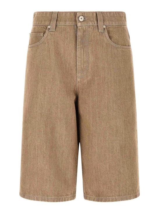 26SS 브루넬로 쿠치넬리 숏팬츠 ML109P4072C1340 Beige