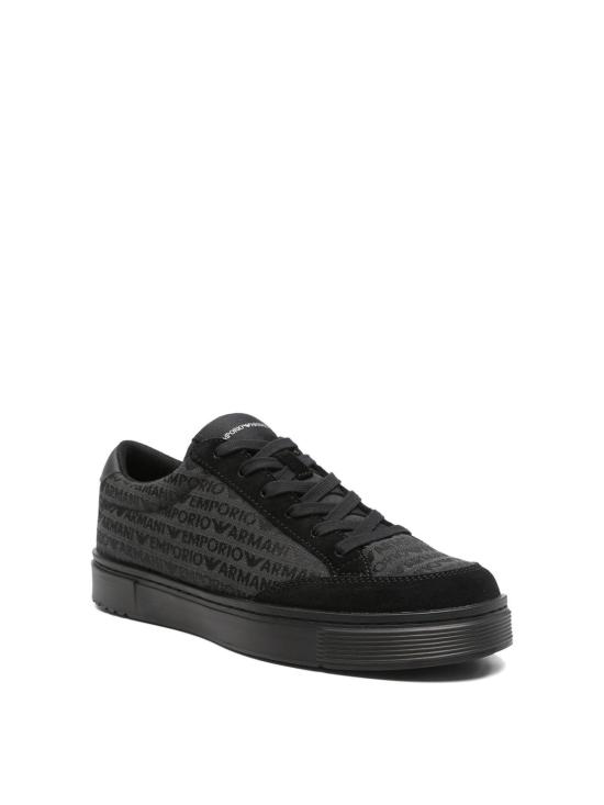 26SS 엠포리오 아르마니 스니커즈 EM004782AF24459MC406 Black - EMPORIO ARMANI